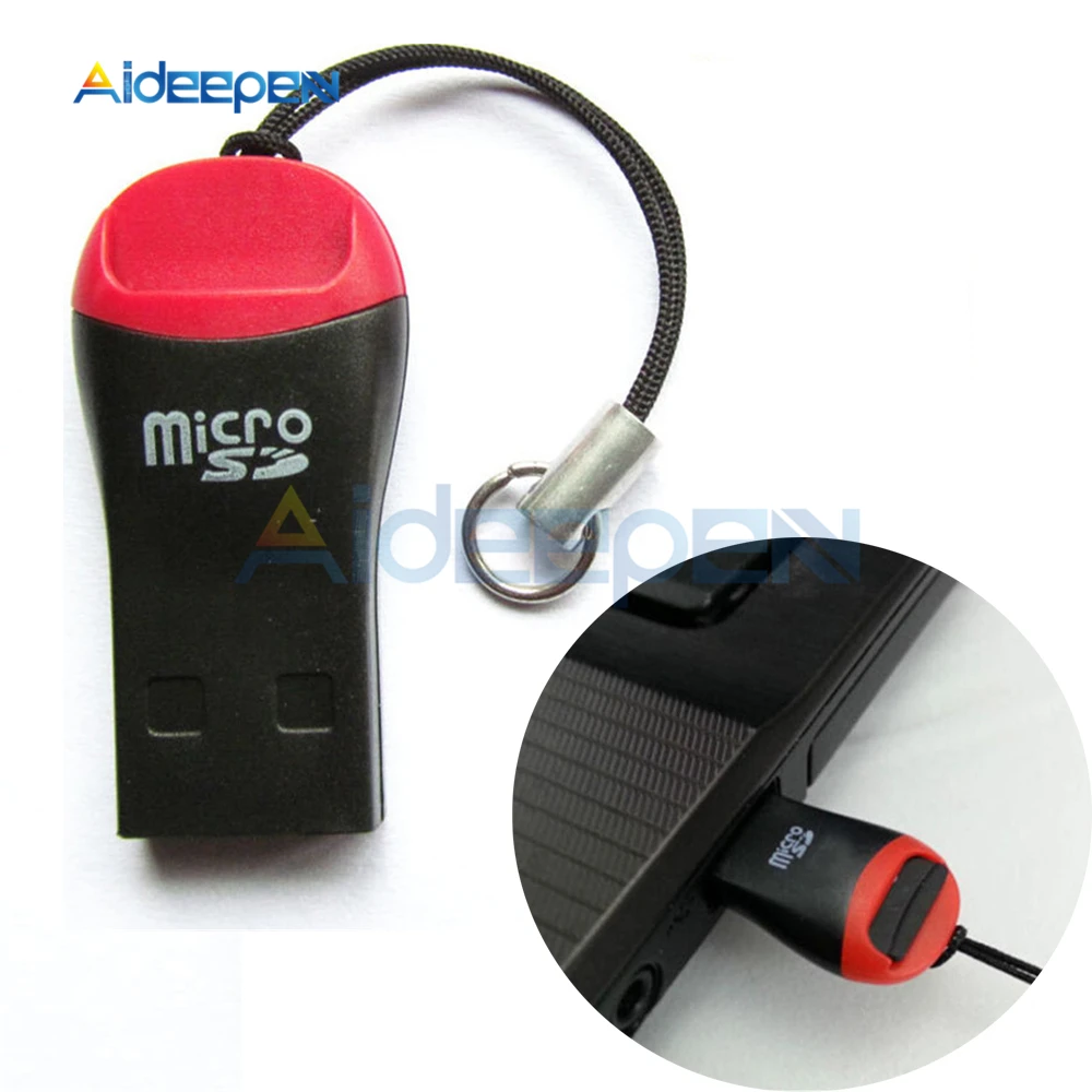 

10Pcs USB 2.0 Micro SD SDHC TF Flash Memory Card Reader Mini Adapter for Laptop