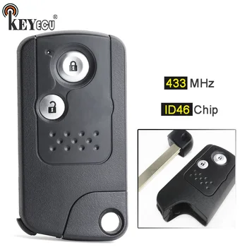 

KEYECU 433MHz ID46 Chip Replacement 2 Button Smart Remote Car Key Fob for Honda CRV CR-V 2013 2014 2015 2016