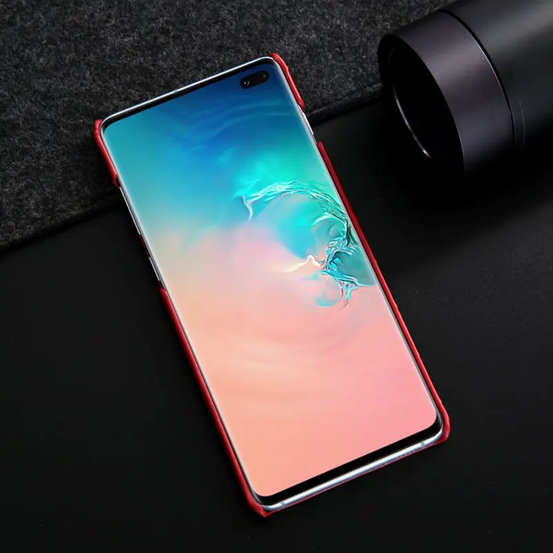 Чехол из натуральной кожи для samsung Galaxy S10 Plus, чехол на заднюю панель, модный защитный чехол, чехол для samsung S10 S10Plus, чехол Hoesje