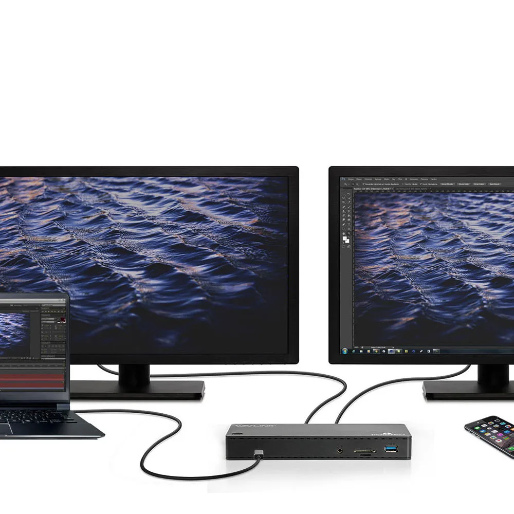 Док станция Wavlink Thunderbolt 3 4K @ 60 Гц USB 0 85 Вт|Док-станции для ноутбуков| |