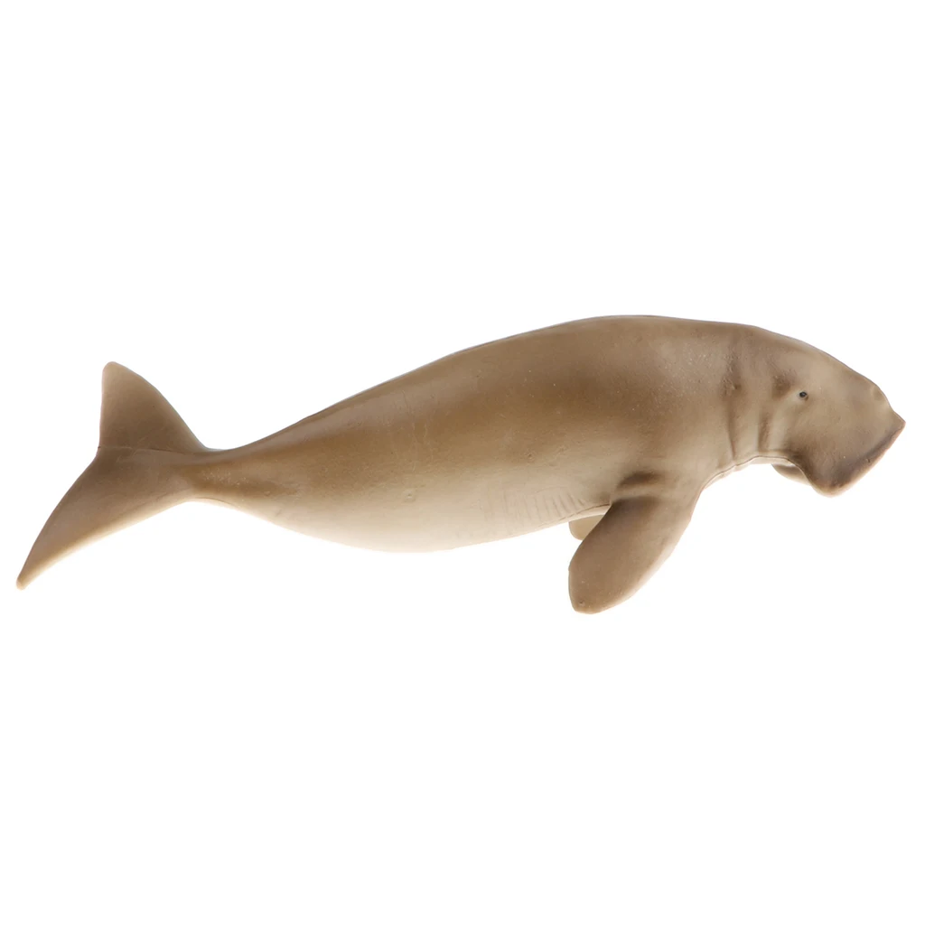 Plastic Ocean Animal Figurine Toy for Kids Toddlers, Dugong dugon Manatee Model, Children Birthday Gift Home Decor