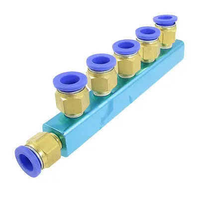 

0.47" Pneumatic Hose Tube One Touch Fitting Manifold Quick Joiner