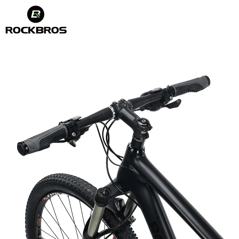 ROCKBROS Cycling MTB Bike Bicycle Rubber Handlebar Grips Lock Anti-slip Blue