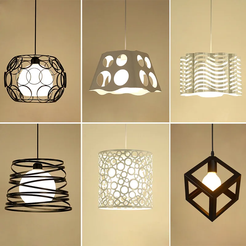 

Iron Single Head Hairdressing Shop Corridor Aisle Led Nordic Simple Personality Internet Cafes Front Desk Decoration Lamps