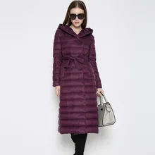 X-long пуховик женский модный женский двубортный пальто Европа белый пуховик с капюшоном парка для женщин RE0119