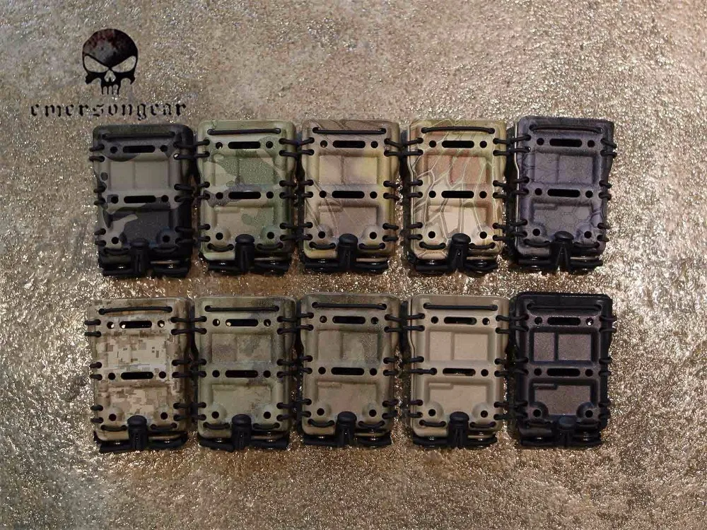 

EmersonGear G-code Style 5.56mm Tactical Fast mag Rifle Pistol Magazine Pouch Holster Quick Module EM6373 Multicam Black