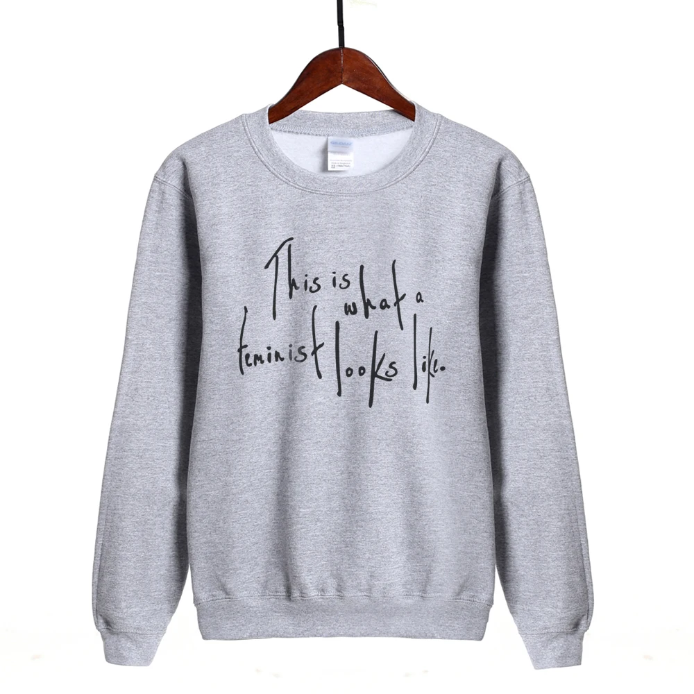 

hip hop style women sweatshirt hoodies This Is What a Feminist Looks Like print 2019 autumn winter casual slim woman hooded