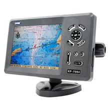 ONWA KP-708A 7-polegada LCD Colorido GPS Chart Plotter com Antena GPS Embutido e AIS Classe B Transponder Combo marine GPS Navigator