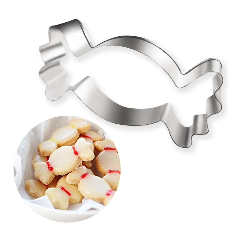

3D Metal Stainless Steel Cookie Cutter Candy Shape Cake Mold Cake Decorating Tools Bakeware