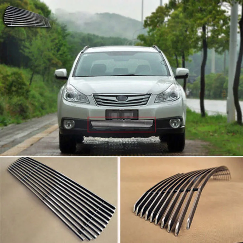 

Alloy Aluminium Front Center Racing Mesh Bumper Grills Billet Grille Cover For Subaru Outback 2009-2012