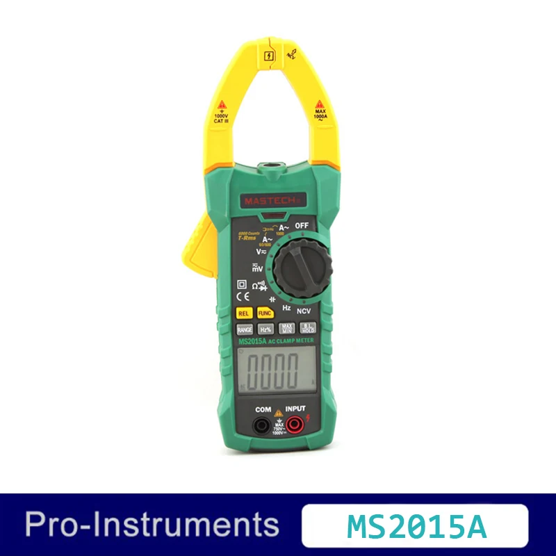 

MASTECH MS2015A True RMS Digital Clamp on Meter Multifunction Auto Range Multimeter