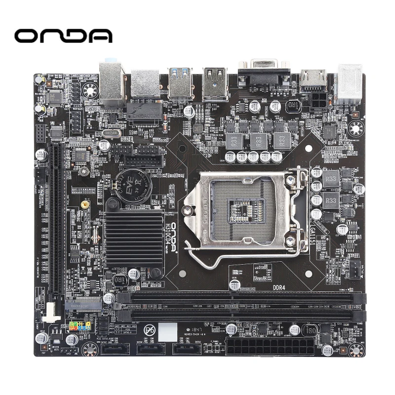 Onda H310CD4 материнская плата LGA 1151 DDR4 память 32 ГБ SATA3.0 M.2 VGA/HDMI PCI Express x16 M ATX 4 ядерный
