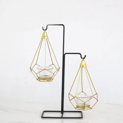 Type 2 Ермакова подсвечник для свечей, стеклянный фонарь, подсвечник, современный дом, свадебное украшение, ужин при свечах - Цвет: Type 2