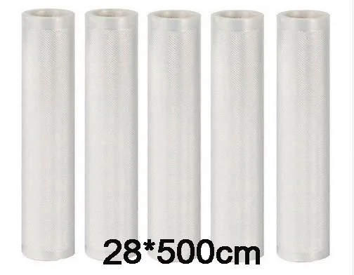 

12/15/20/25/28*500cm Vacuum Sealer Bags 5 Rolls/Lot Kitchen Food Vacuum Bag Storage Bags For Vacuum Sealer