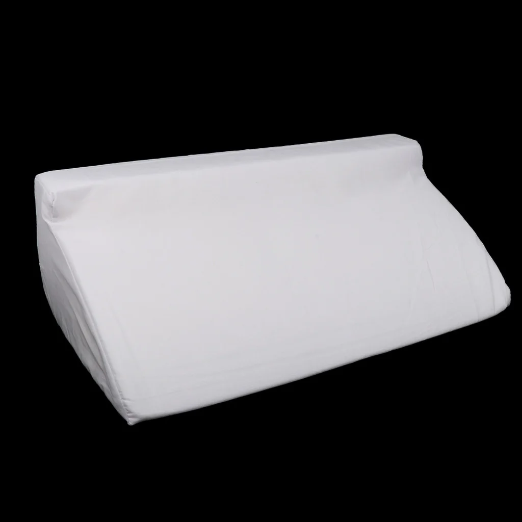 White Sponge Bed Wedge Pillow Back Leg Knee Rest Elevation Cushion Support Cover Pad for Patient