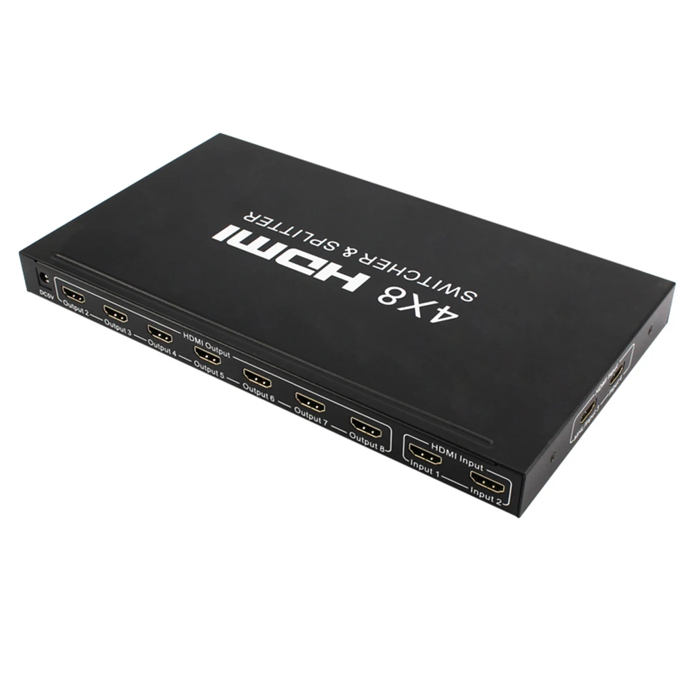 HDMI коммутатор 4 в 8 выход 4*8 HD ТВ Видео Kvm переключатель Hdmi 4K * 2K 3D|KVM-переключатели| |