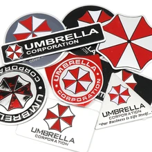 Car styling 3D Aluminum alloy Umbrella corporation car stickers Resident Evil decals emblem decorations badge auto accessories