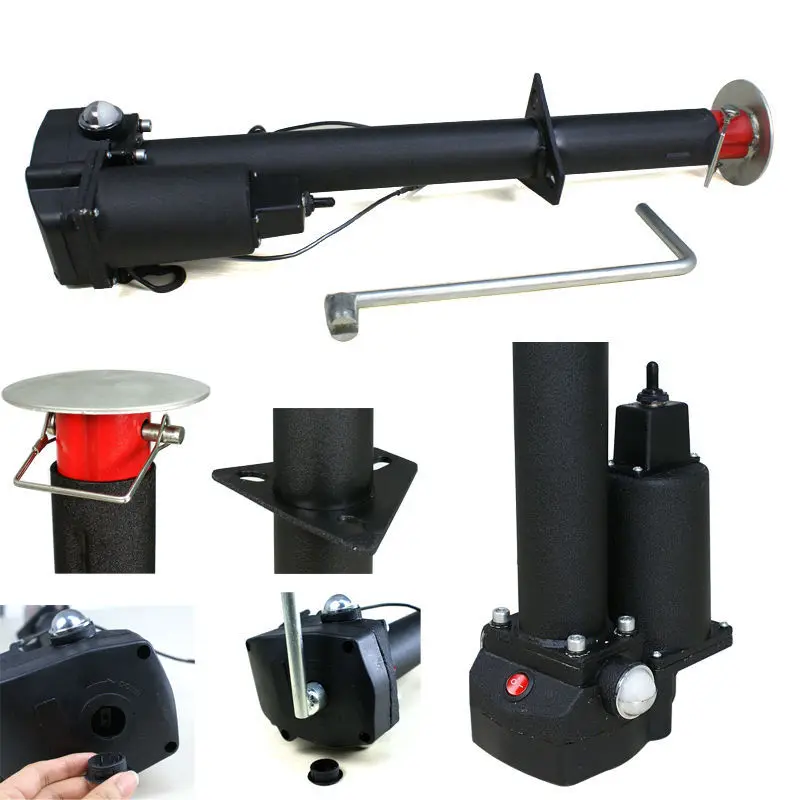 Electric 3500 lbs 12V Power Tongue Jack RV Boat A Frame Trailer Camper