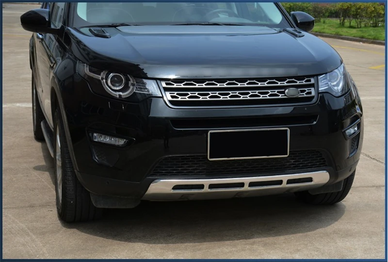 Передний + задний бампер диффузор из нержавеющей стали для Land Rover Discovery Sport 2015 2016 2017