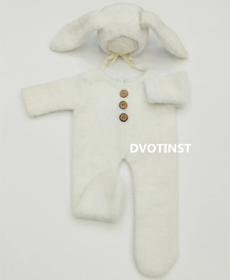 Adereços para o Bebê Dvotinst Newborn Fotografia Crochê Malha Rendas Roupas Macacão Acessórios Estúdio Foto Adereços 7 Chapéus e bonés