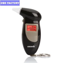 ЖК-дисплей цифровой сигнал дыхательный спирт тестер Профессиональный полицейский спиртовый детектор Алкотестер Профессиональный цифровой алкотестер