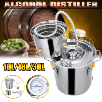 

10L/18L/30L Wine Beer Alcohol Distiller Moonshine Alcohol Home DIY Brewing Kit Home Distiller Stainless Distiller Equipment