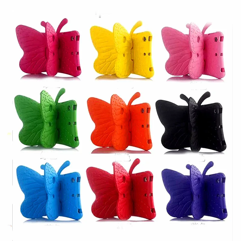 

EVA Shockproof Case for iPad Mini 1 2 3 Cartoon 3D Butterfly Stand Table Cover Case for iPad Mini Kids Safe Cases fundas