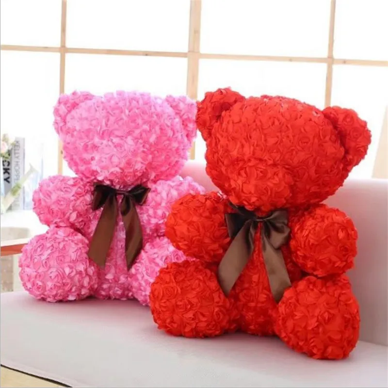 60 см подарок на день Святого Валентина 5 цветов большой медведь розы Плюшевые игрушки PP Хлопок Мишки Тедди сладкий запах кукла подарок подруге