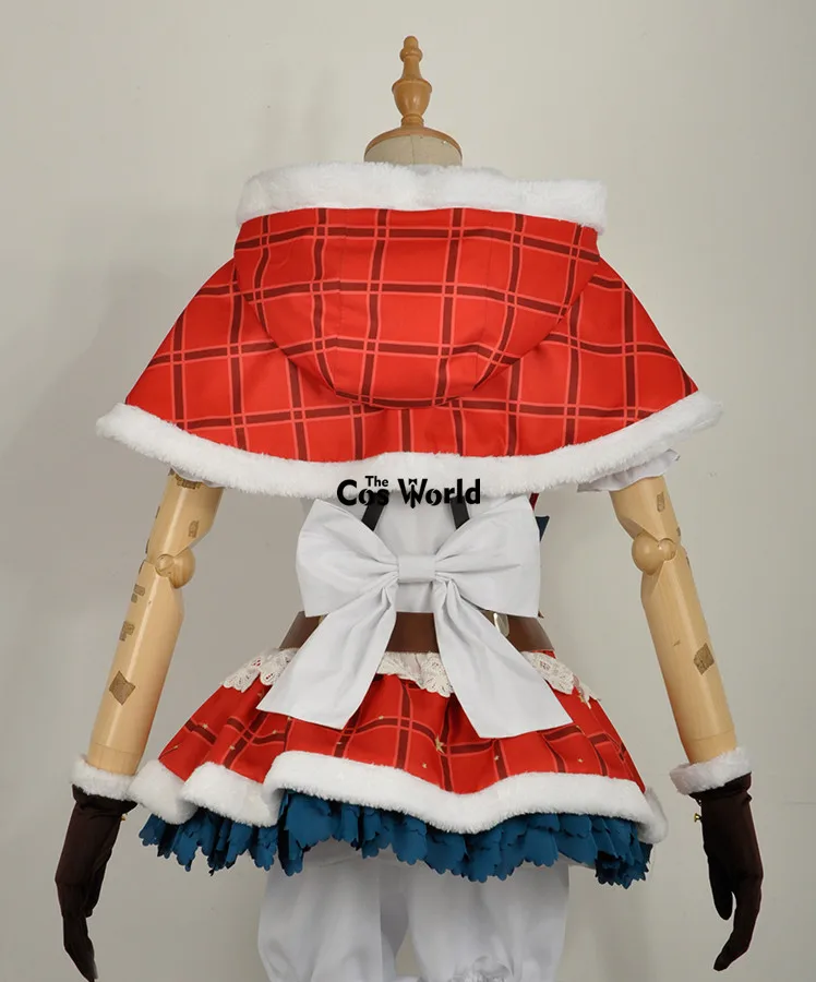 Love Live!Christmas Xmas Nishikino Maki COSplay Costume Cape Suit Dress Outfit