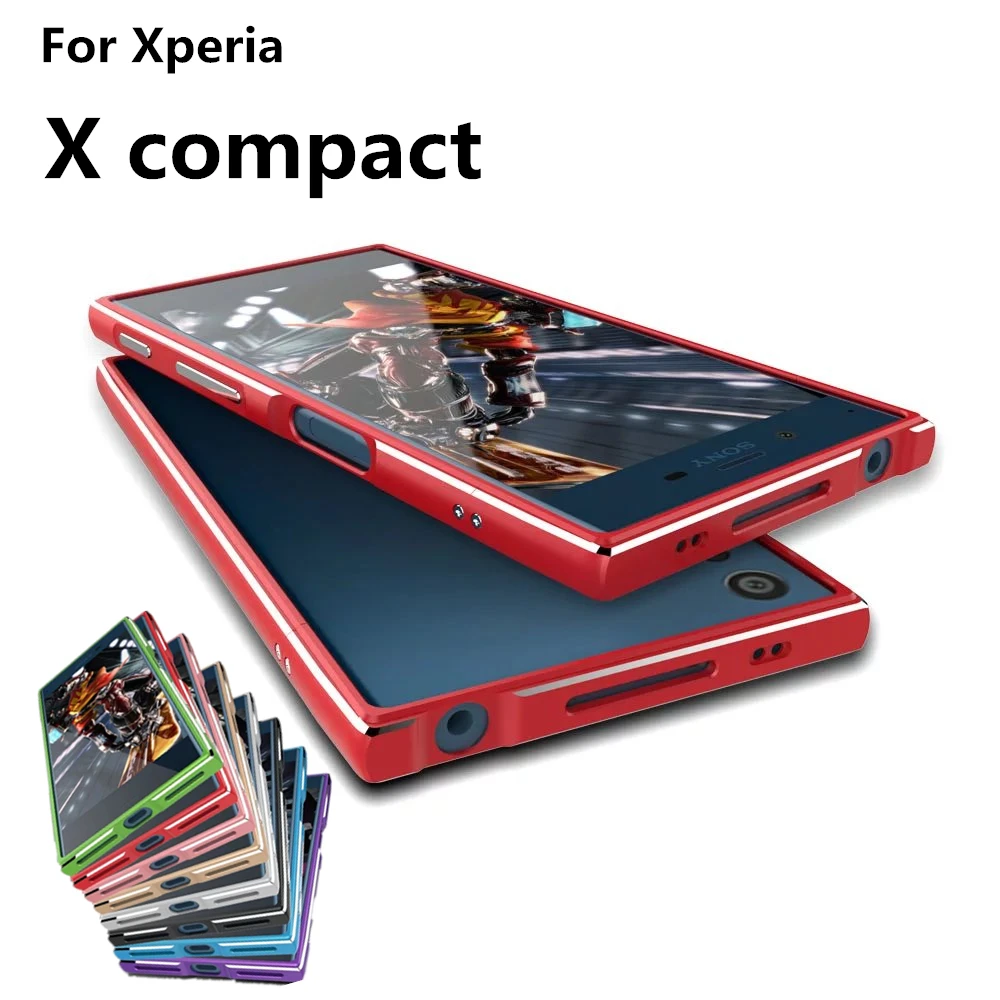 imágenes para Caso Para Sony Xperia X Compacto de Lujo de lujo Ultrafino de Parachoques de aluminio Para Sony Xperia X Compacto 4.6 "caso + 2 Película imágenes para Caso Para Sony Xperia X Compacto de Lujo de lujo Ultrafino de Parachoques de aluminio Para Sony Xperia X Compacto 4.6 "caso + 2 Película