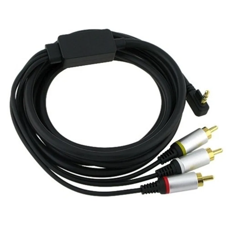 New High Quality Tranfer RCA Composite AV Cable Cord For PSP 2000 3000