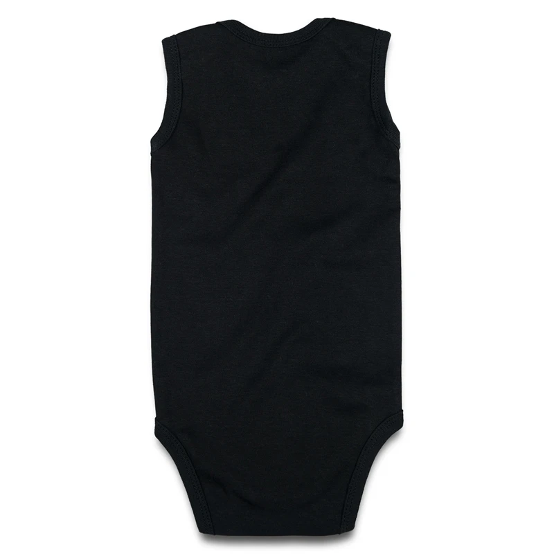 Sleeveless Black Baby Bodysuit-2