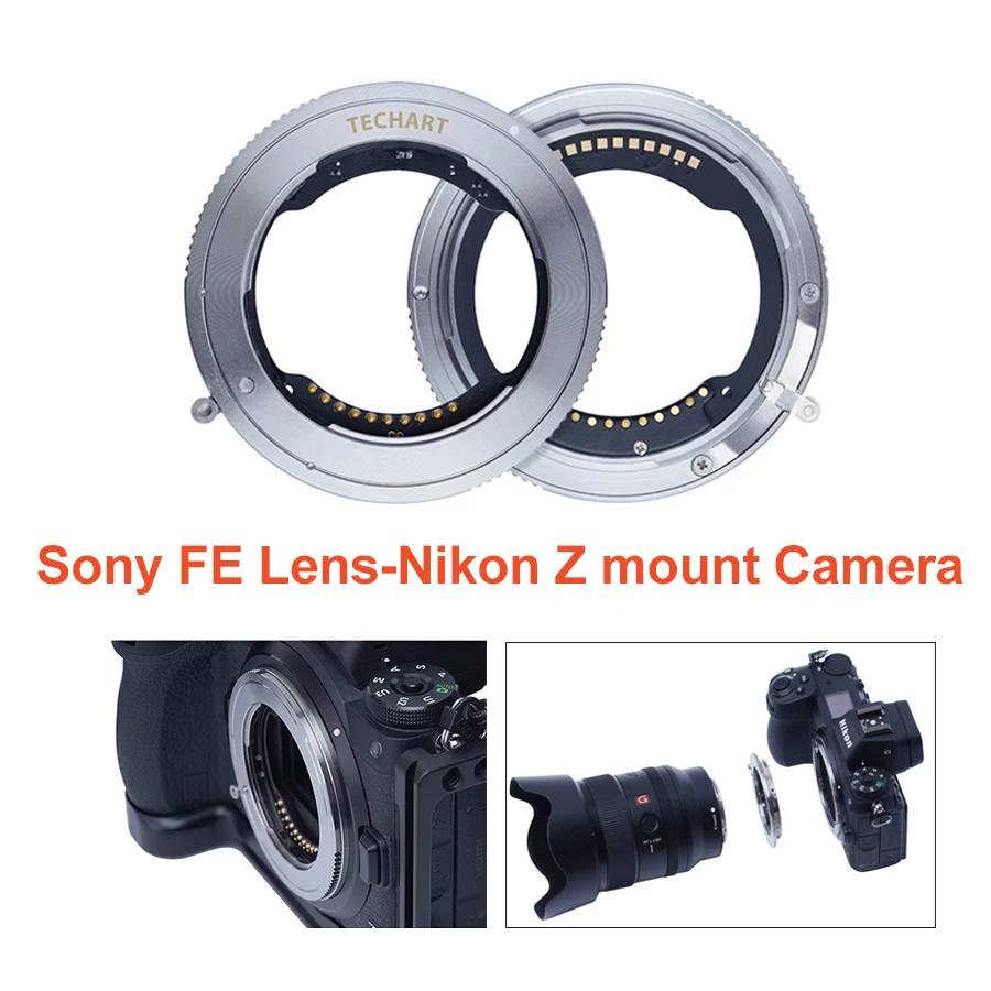 

TECHART TZE-01 Camera Lens Adapter Ring Auto-Focus For Sony FE Lens Tamron Sigma F Mount Lens To Nikon Z Mount Camera Z6 Z7