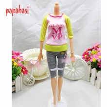 Doll Clothing Sets Fashionable Clothes Casual Dress Suits For Barbie Doll Best Gift Baby Toy