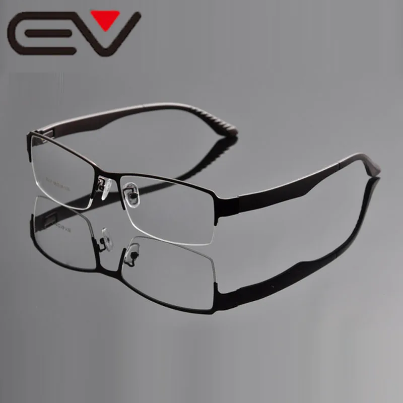 

2015 Mens Half Frame Metal Business Spectacle Frame Optical Frame Eye Glasses For Men Marcos Opticos Anteojos Oculos EV0934