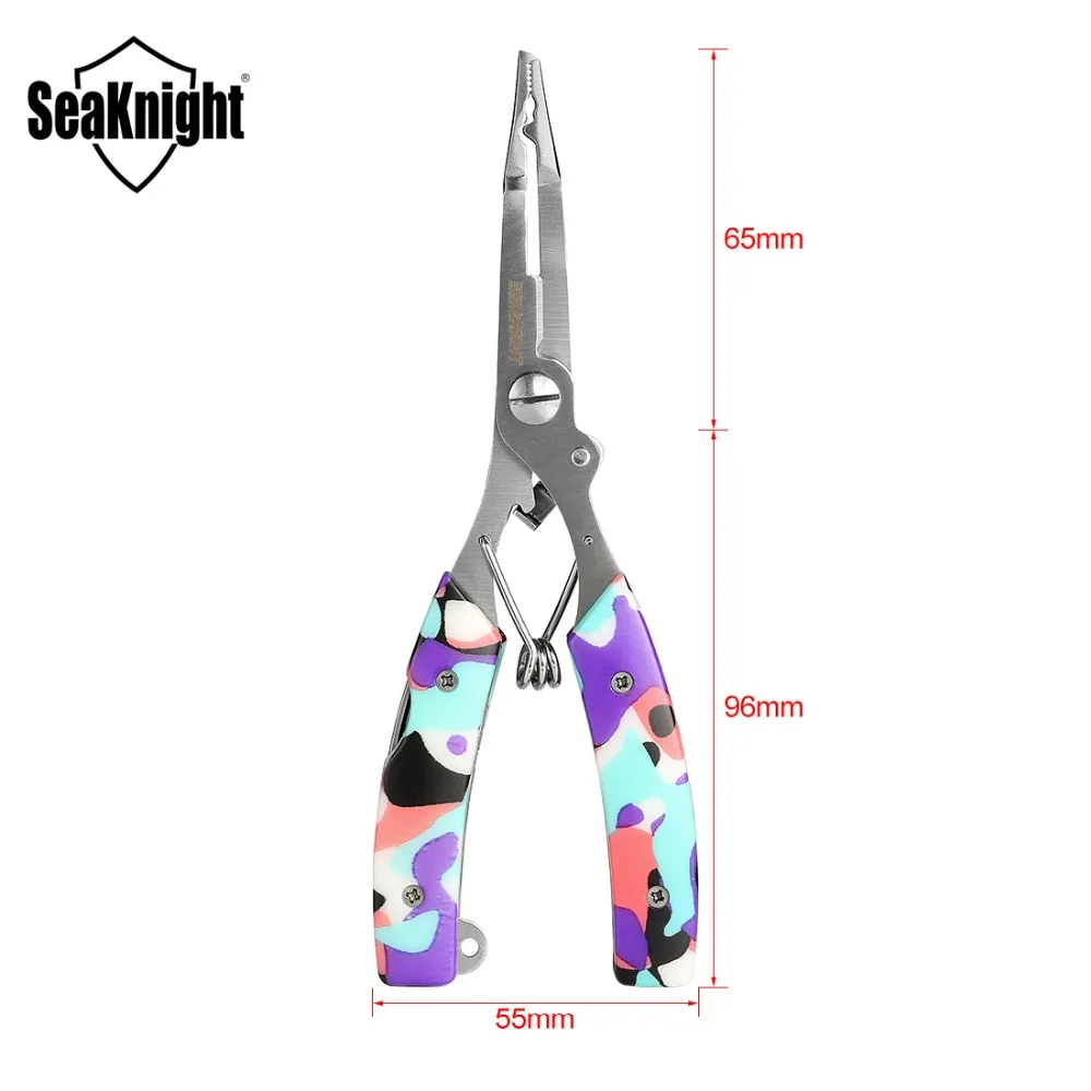 SeaKnight SK001 рыболовные плоскогубцы, 120 г, 161 мм, лезвие из нержавеющей стали, рыболовные плоскогубцы, рыболовные ножницы, инструменты для вытягивания