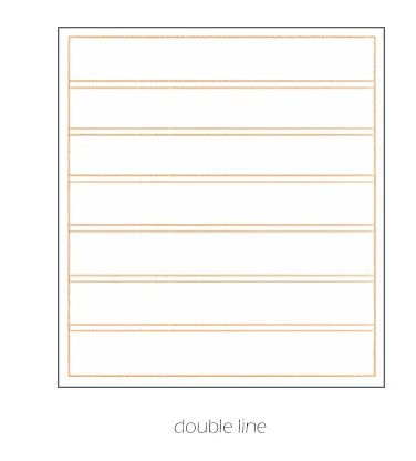 Ретро клетчатая линия сетки маркер стикер блокнот для заметок список дня липкие Примечания набор канцелярских принадлежностей Papeleria sl1589 - Цвет: double line