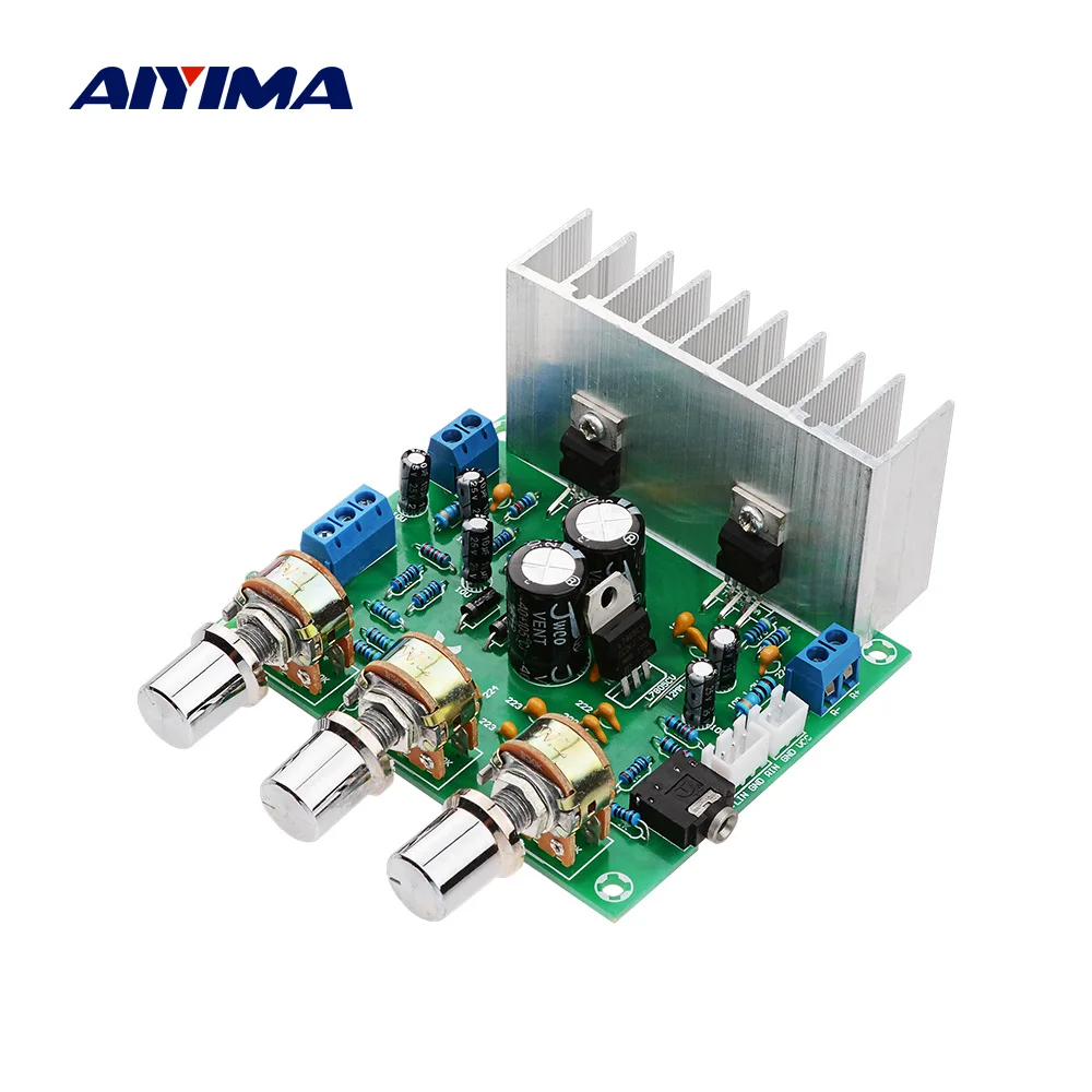 AIYIMA TDA2030A усилитель мощности аудио Плата 2 0 стерео 2x18 Вт звуковой с тоном для