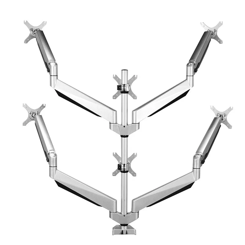 Шесть ЖК-экраны монитора держатель вращающийся экран Настольный Держатель держатели для монитора подходит для 1"~ 24" Макс поддержка 7 кг на руку