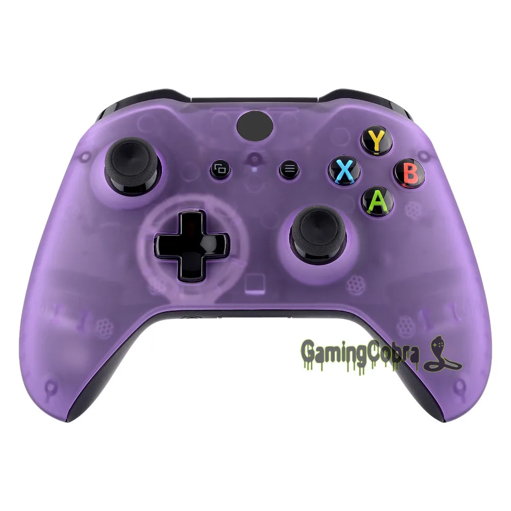 

Foggy Clear Purple Soft Touch Faceplate Front Housing Shell for Xbox One S & One X Game Controller - SXOFM06X