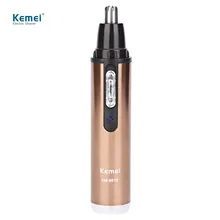 Kemei KM-6619 Electric Shaving Nose Hair Trimmer Washable Rechargeable Safe Face Care Shaver Trimmer For Nose Trimer 110-240V