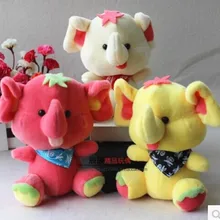 18 см прекрасный шарф цветной игрушечный слон медведь кукла один набор/20 игрушки с деталями куклы, подарок на день рождения b9060