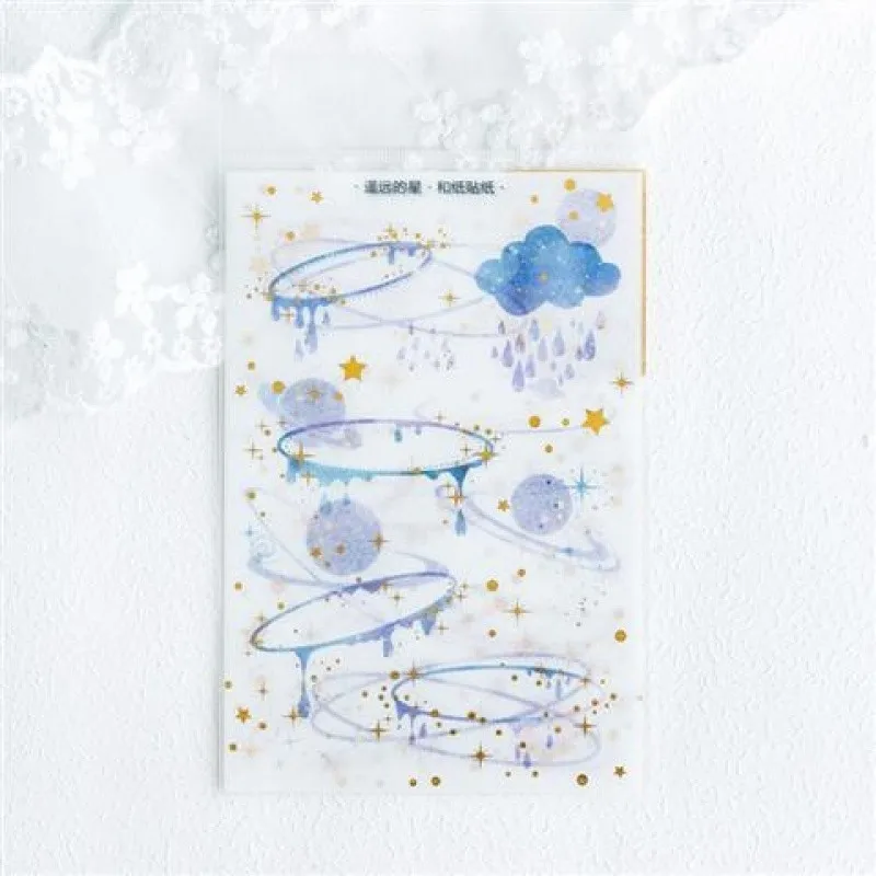 3 PCS/lot Creative Cartoon Hand Account Sticker Set Kawaii Diary Photo Decoration Scrapbooking DIY Sticker Art Supplies 06505 - Цвет: Distant star