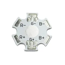 100 шт./лот 1 Вт 3 Вт 5 Вт 9 Вт RGB шесть контактов высокая мощность светодиодный радиатор алюминиевая Базовая пластина