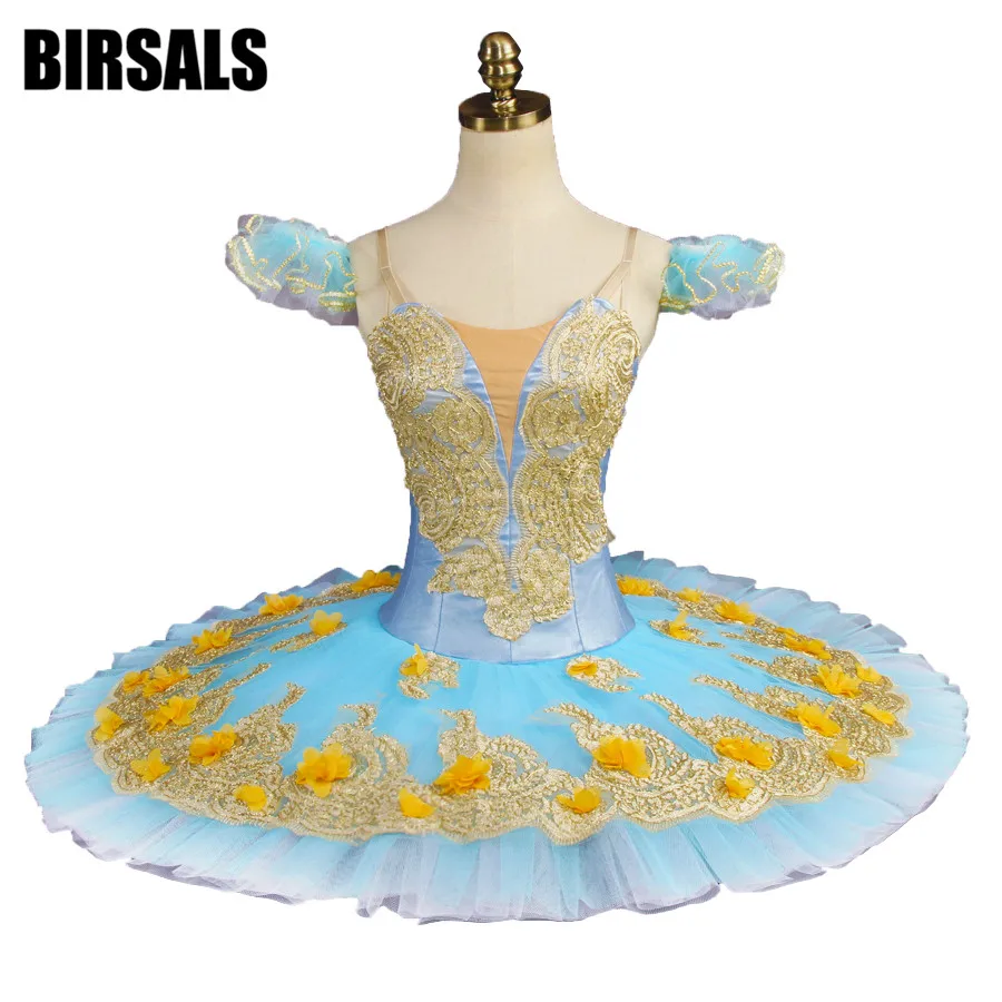 Blue Fairy Women Profesional Ballet Tutu Adult Girls Performance Stage Blue Bird Ballet Costume Tutu BT9147B
