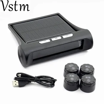 

2018 Tyre Pressure TPMS Car Wireless Tire Pressure Monitoring System 4 Mini Sensors Cigarette Tyre Pressure Monitoring