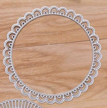 הכי חדש חם פרח מעגל שכבות מתכת חיתוך מת סטנסיל DIY מודפס רעיונות הבלטות נייר כרטיס דקורטיבי קרפט(China)