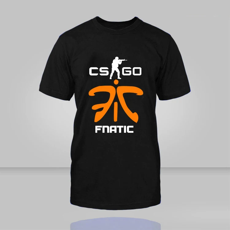Fnatic Майка Csgo Dotaer 2 Cs Counter Strike печати Футболка Мужская Игры Команды Хлопок O Шеи