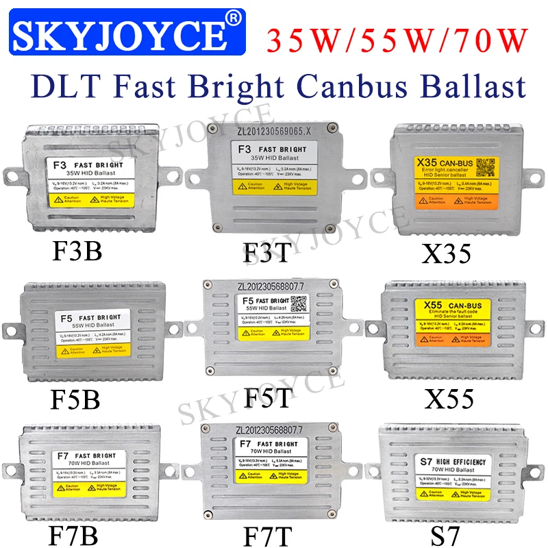 AC 55 Вт Xenon DLT F5 Быстрый Яркий HID балласт для 35 Вт 55 Вт Cnlight Yeaky Heartray HID набор ламп быстрый запуск тонкий 12 В 55 Вт HID реактор