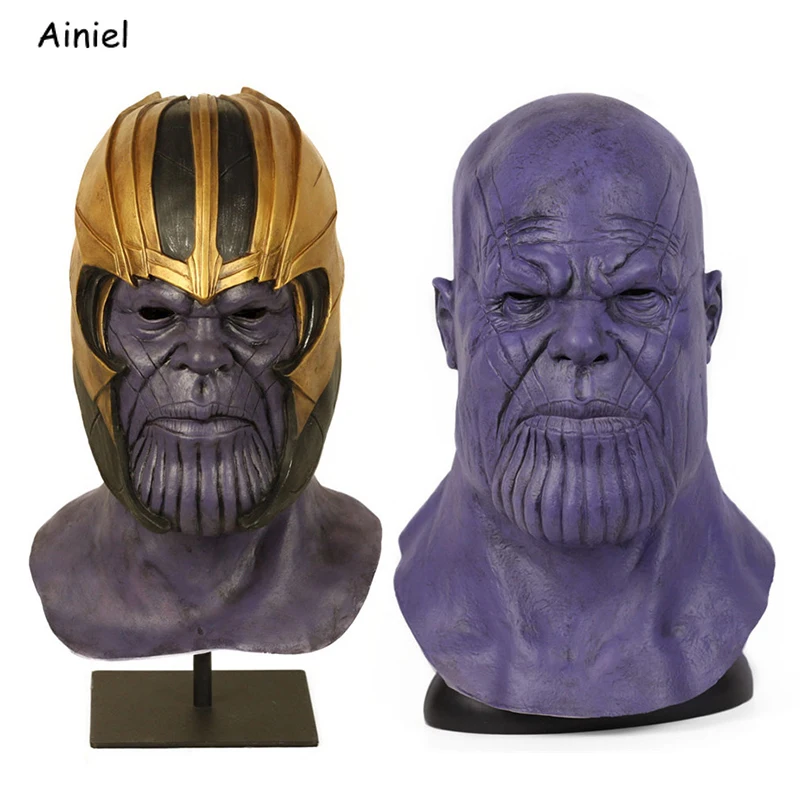 Латексная Маска Ainiel Endgame бесконечности Таноса костюмы для косплея Супер герои
